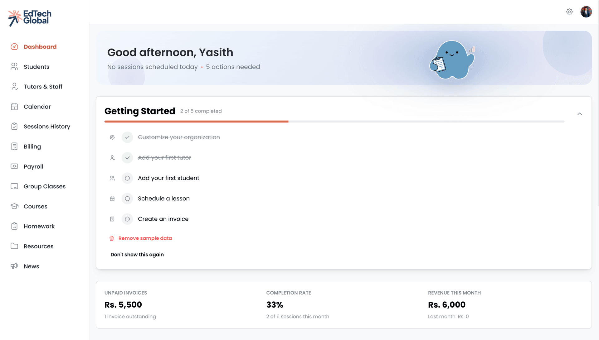 EdTech Global — Dashboard