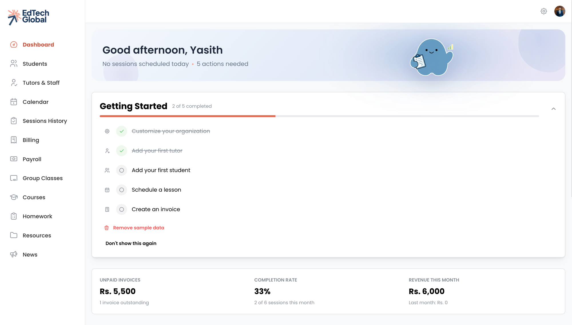 EdTech Global — Dashboard
